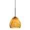 Besa Lighting Bolla Cord Pendant, Honey, Bronze Finish, 1x9W LED 1BT-4122HN-LED-BR - alternate 1